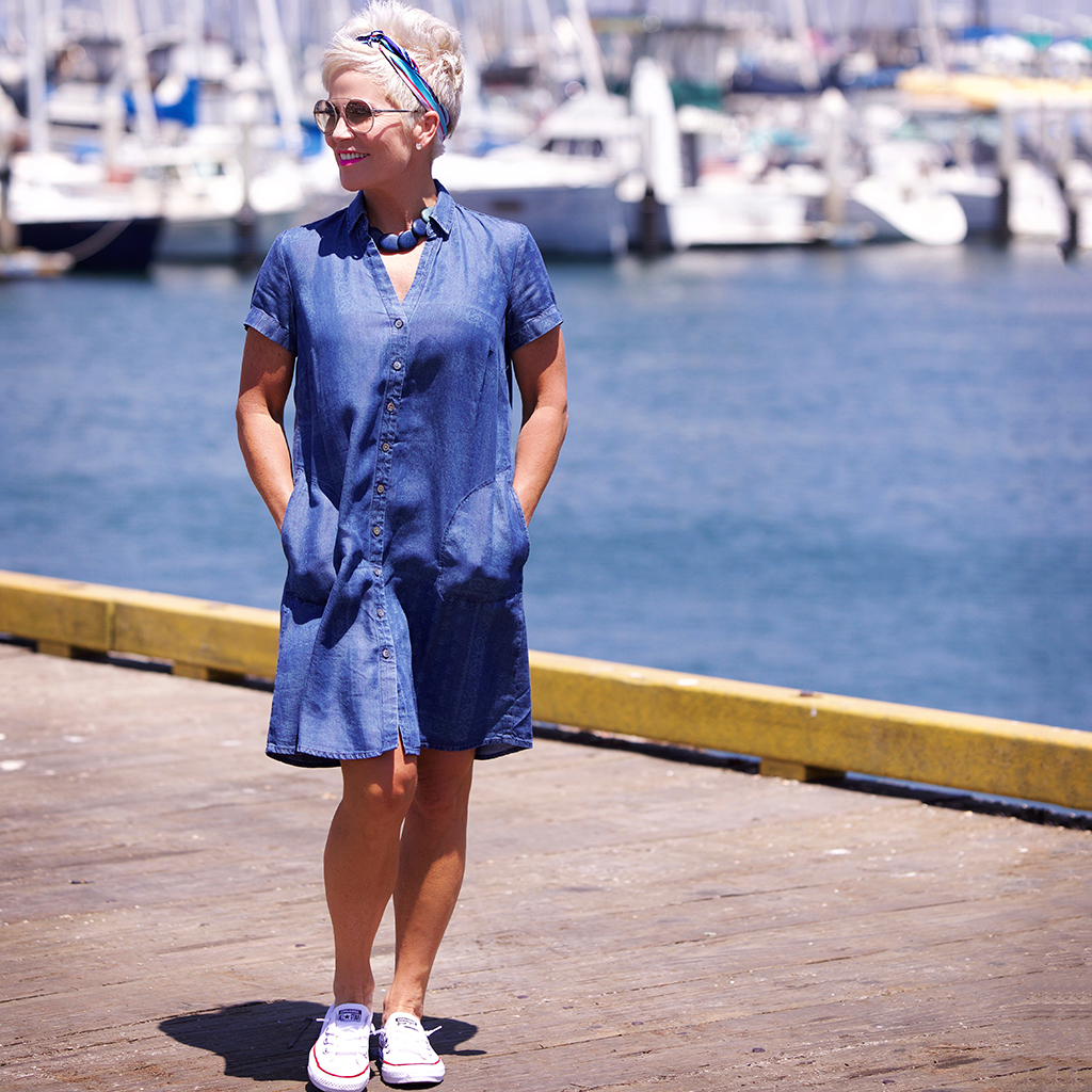 j jill denim dress