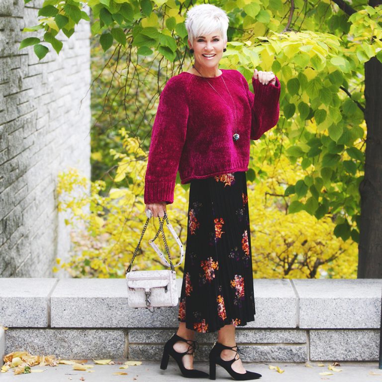 this VELVET going on and on and on! Chic Over 50