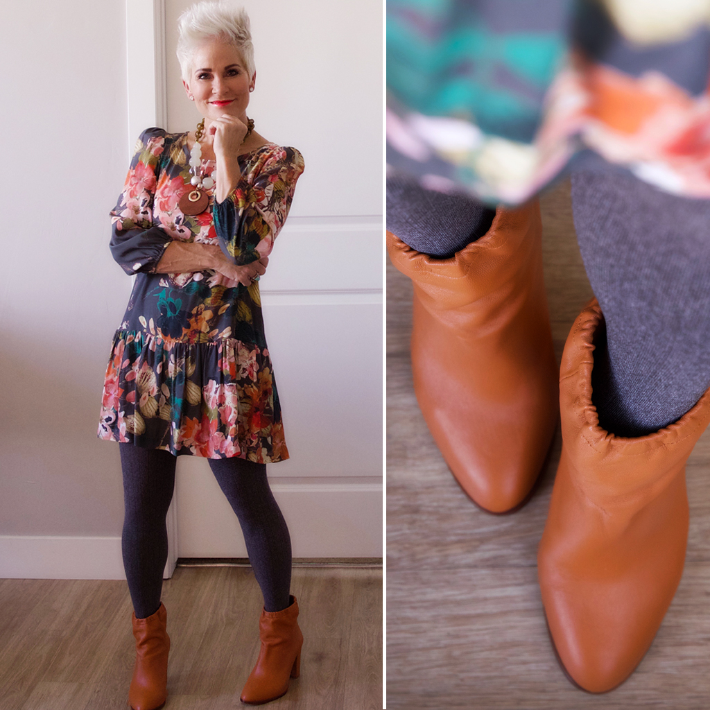 ankle boots with dresses over 50