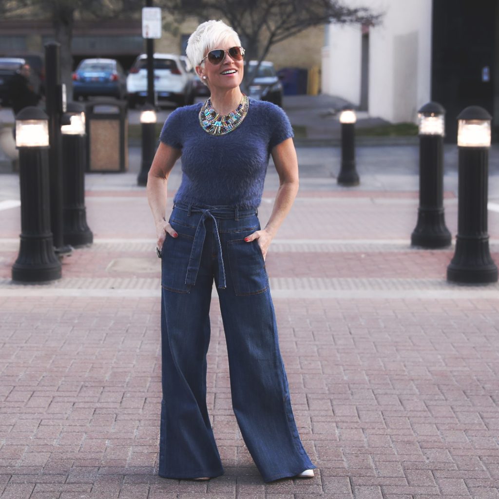 High Waisted Jeans Are The Most FlatteringIn MY Opinion - Chic Over 50