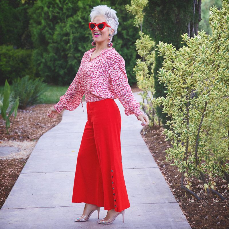 how I wear red pants Archives - Chic Over 50