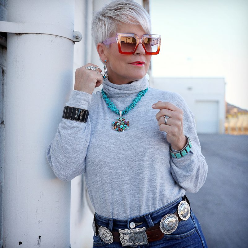 Wear Turquoise and Silver Anytime - Chic Over 50