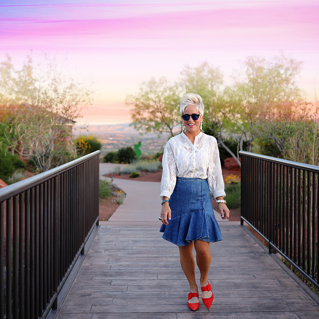 Denim Skirts Are An Essential - Chic Over 50