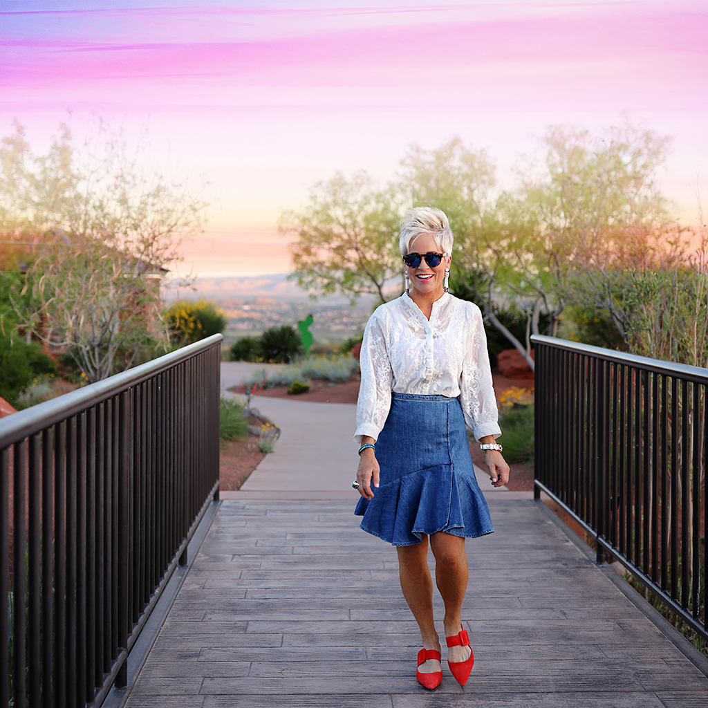 Denim Skirts Are An Essential Chic Over 50