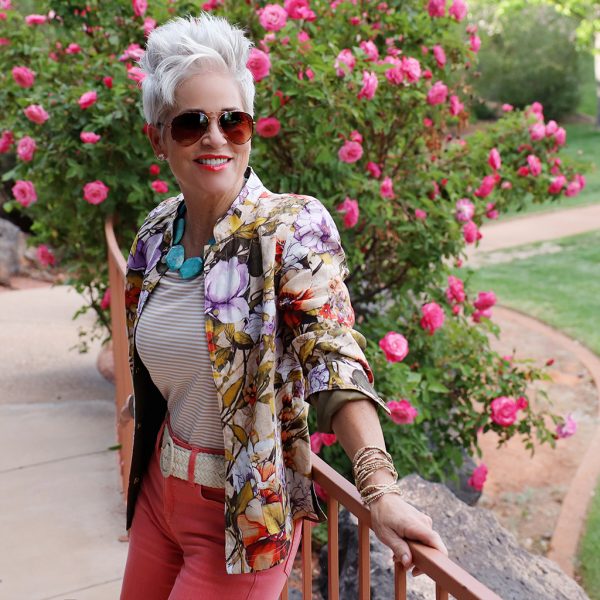 Linen And Floral Go Hand In Hand - Chic Over 50