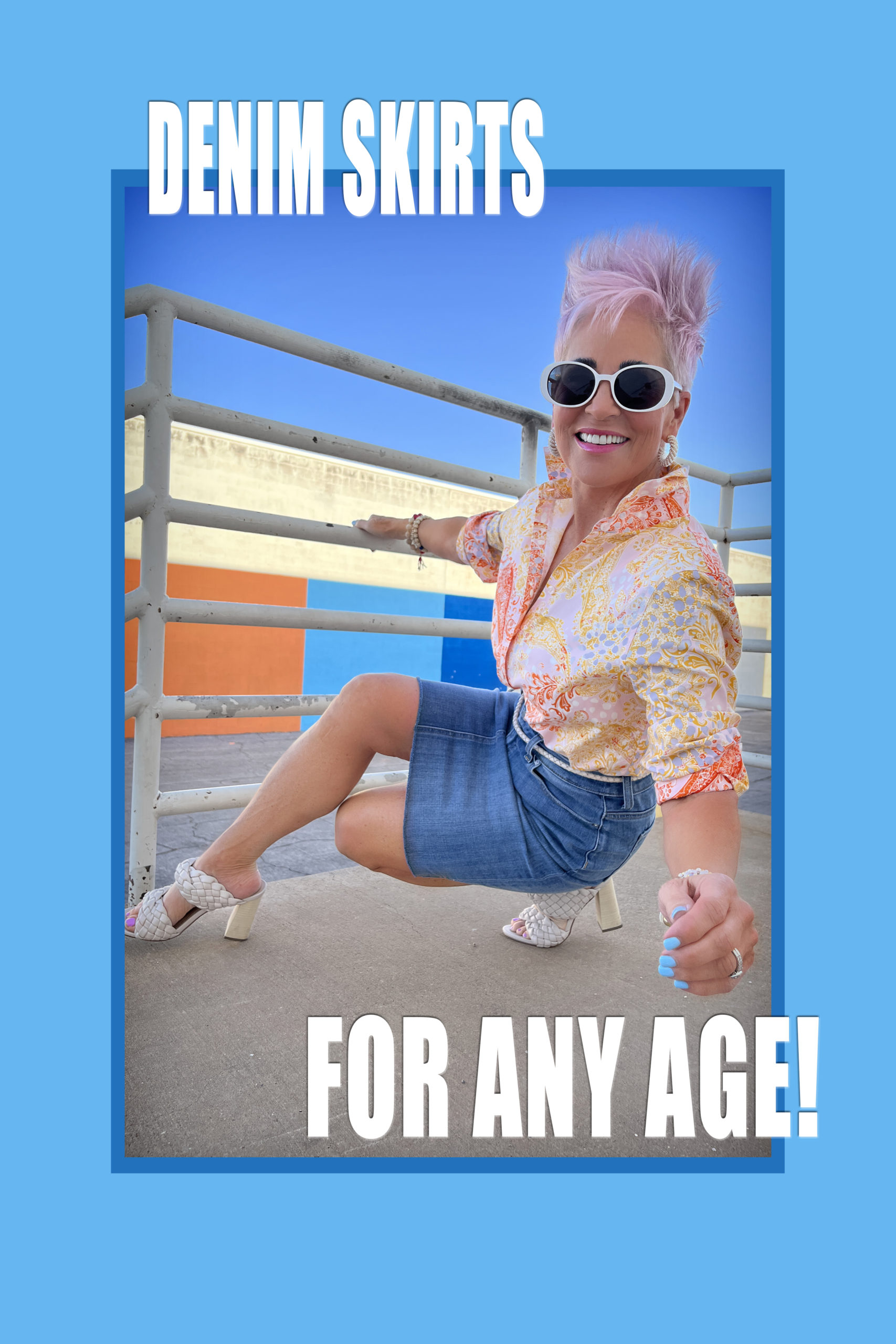Denim skirts for any age
