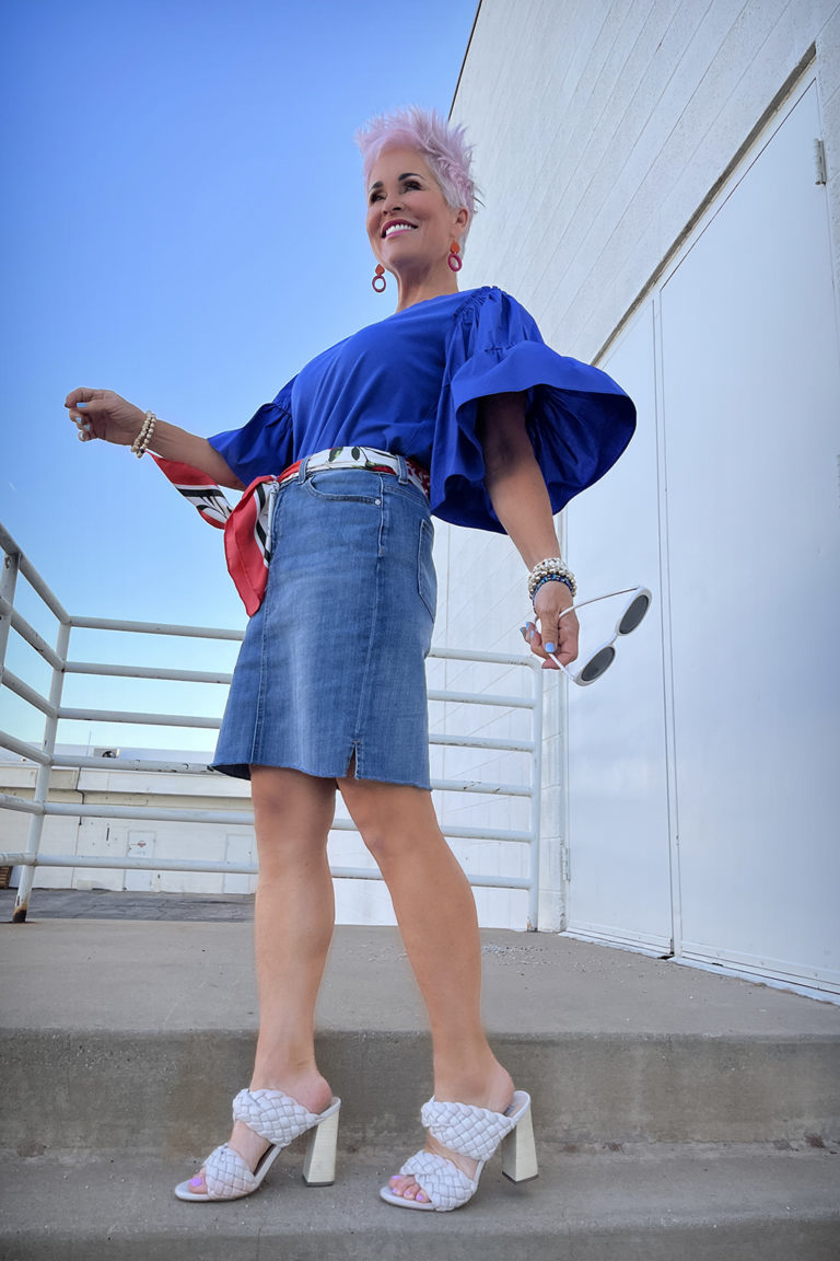Denim Skirts For Any Age - Chic Over 50