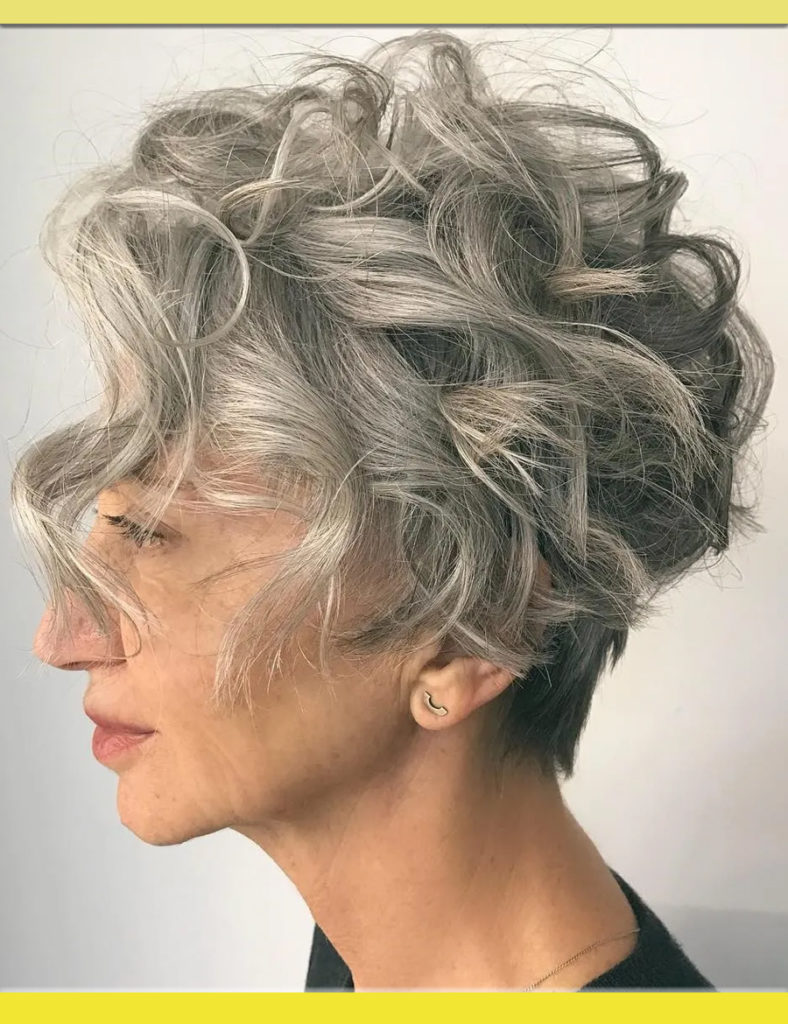 Wavy pixie cut