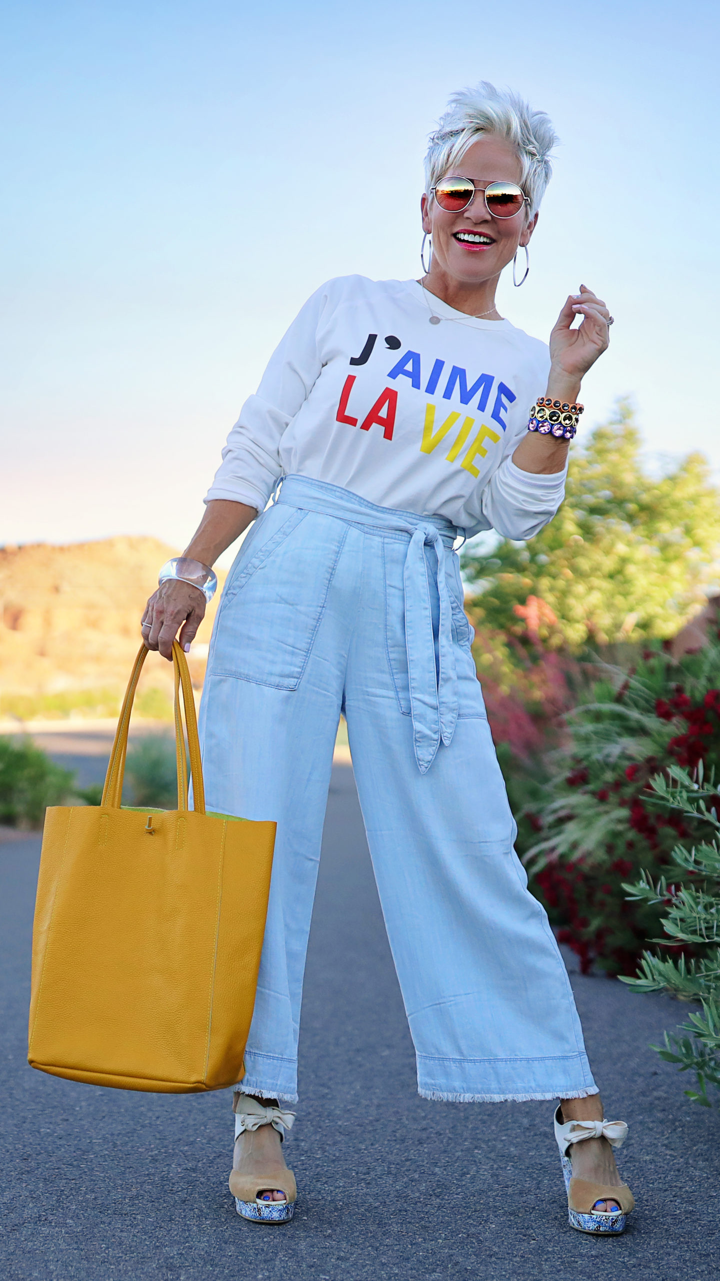 Wide-Leg Cropped Pants for Summer - Midlife in Bloom