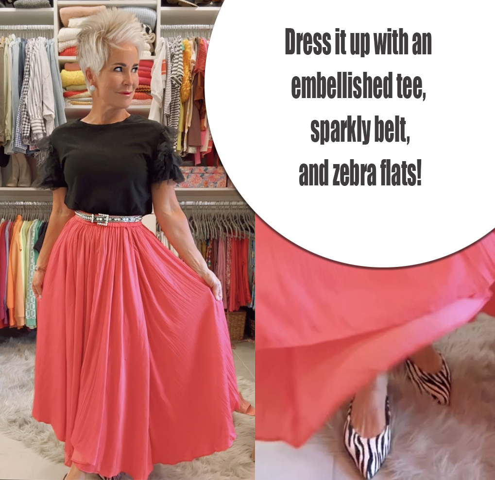 Summer's perfect A-line skirt effortless style