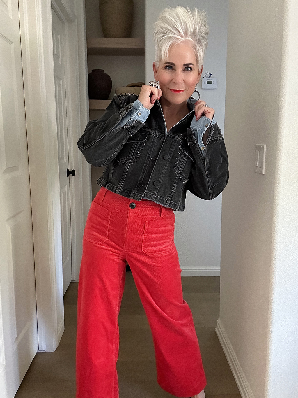RED PANTS A CLOSET ESSENTIAL - Chic Over 50